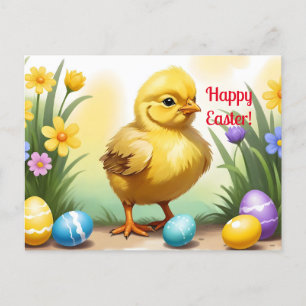 Postal Gallo de Pascua Lindo 1, Pascua