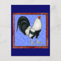 Gallo de pelea enmarcado