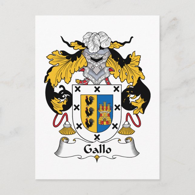 Postal Gallo Family Crest (Anverso)