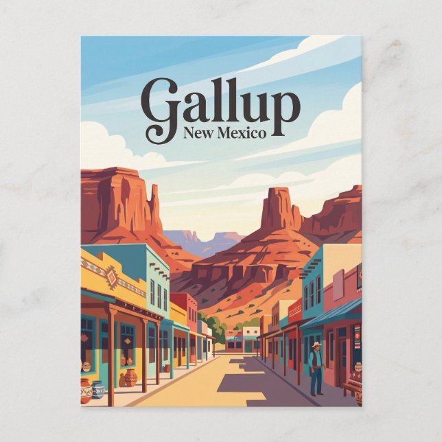 Postal Gallup Nuevo México (Anverso)