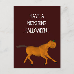Postal Galopping Halloween Horse