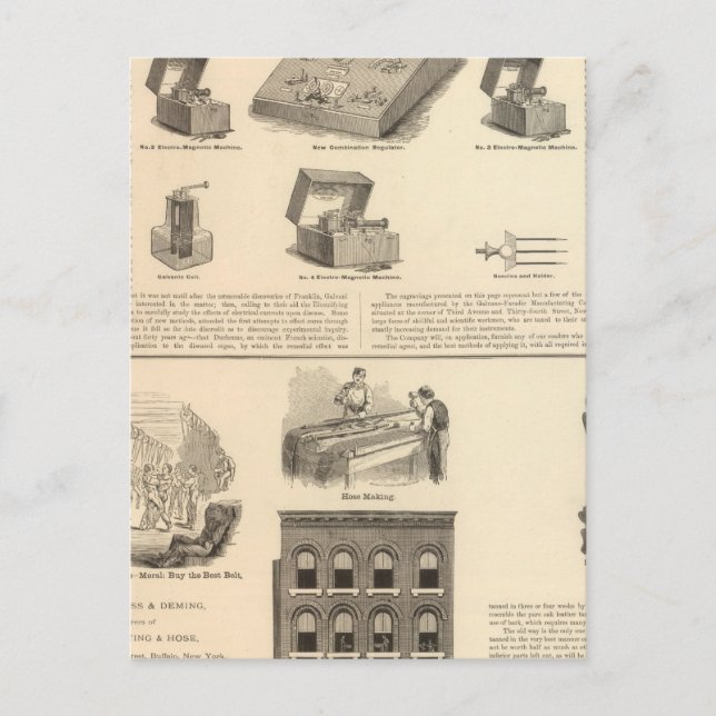 Postal Galvano Faradic Manufacturing Company Bickford (Anverso)