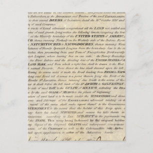 Postal Galveston Bay y Texas Land Company
