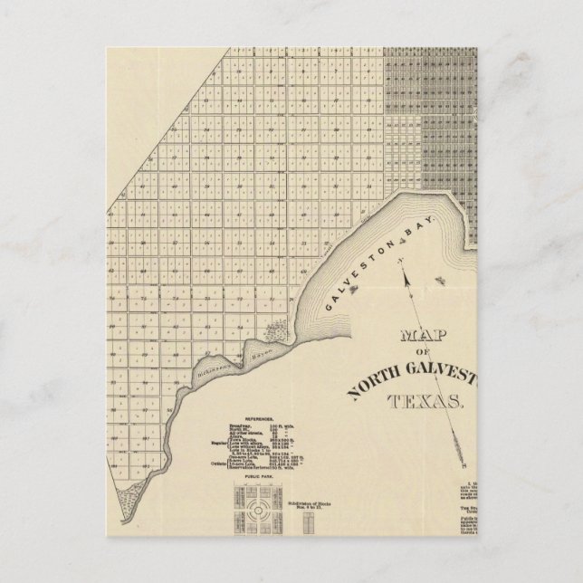 Postal Galveston del Norte (Anverso)