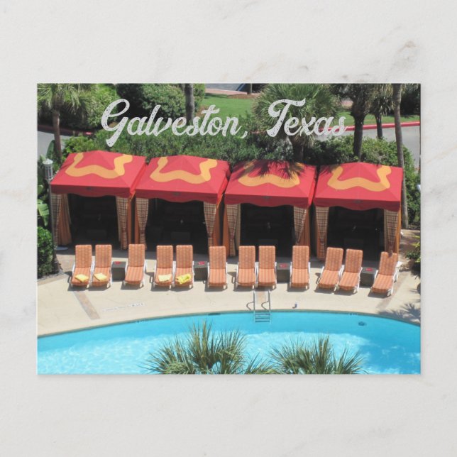 Postal Galveston, Texas - Postcard de la cubierta del Hot (Anverso)