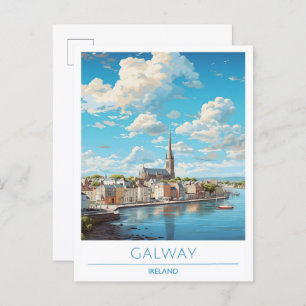 Postal Galway Ireland Vintage Travel