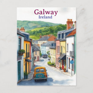 Postal Galway Irlanda Antiguo Lugar de Viaje Famoso