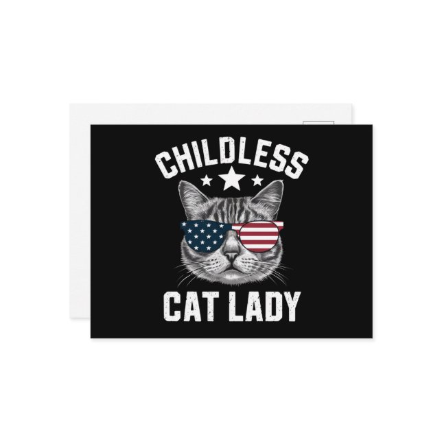 Postal Gama de gato sin hijos 2024 (Anverso/Reverso In Situ)