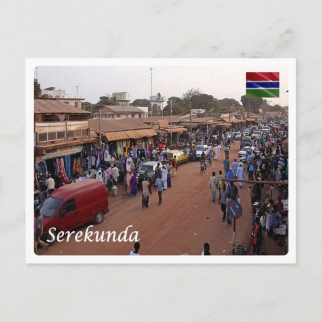 Postal Gambia - Mercado de Serekunda - (Anverso)
