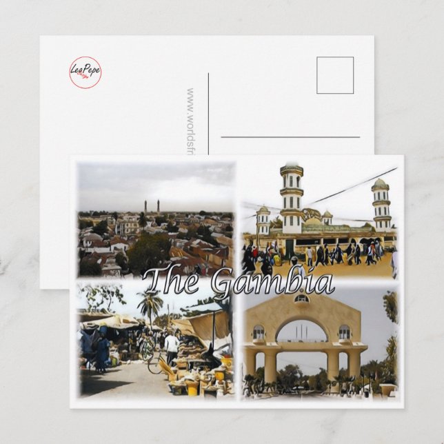 Postal Gambia - Mosaico - (Anverso / Reverso)