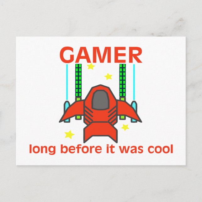 Postal Gamer Antes Era El Estilo Retro De Guay (Anverso)