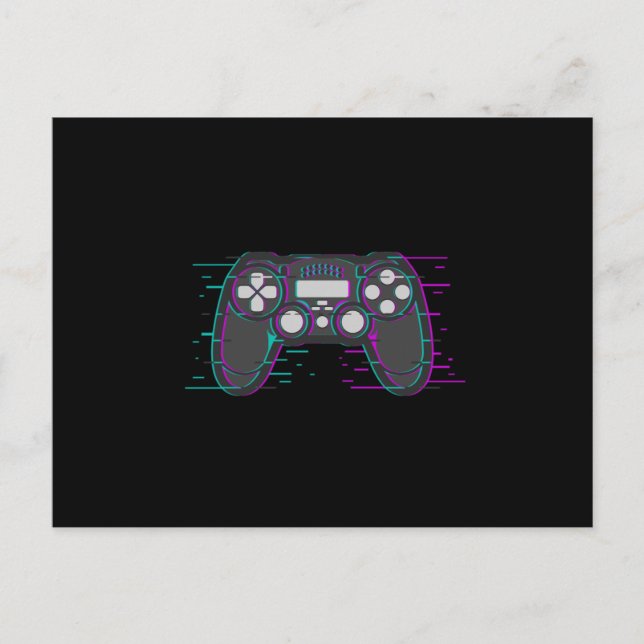Postal Gaming Controller Game Gamer Video Game Gift Idea (Anverso)