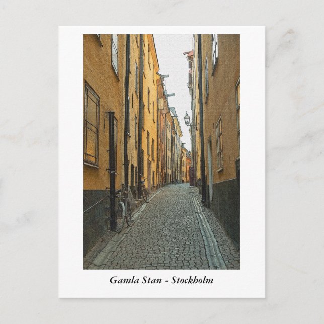 Postal Gamla Stan - Estocolmo (Anverso)