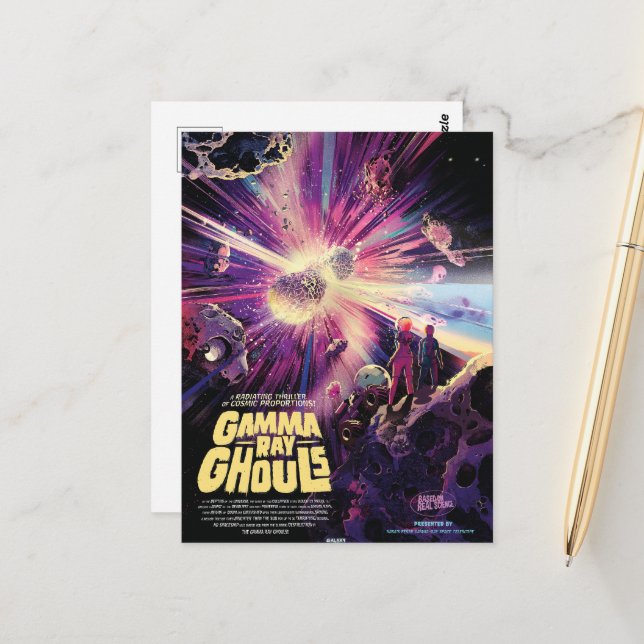 Postal Gamma Ray Burst Pulsars Kilonova Colisión cósmica (Anverso/Reverso In Situ)