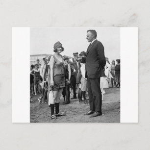 Postal Ganadora en la playa, años 20