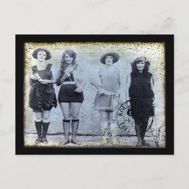 Postal Ganadores del Concurso de Belleza de los Cuatro Sa (Anverso)