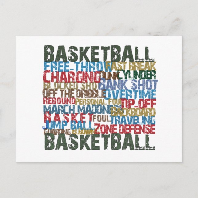 Postal Ganas de BASKETBALL (Anverso)