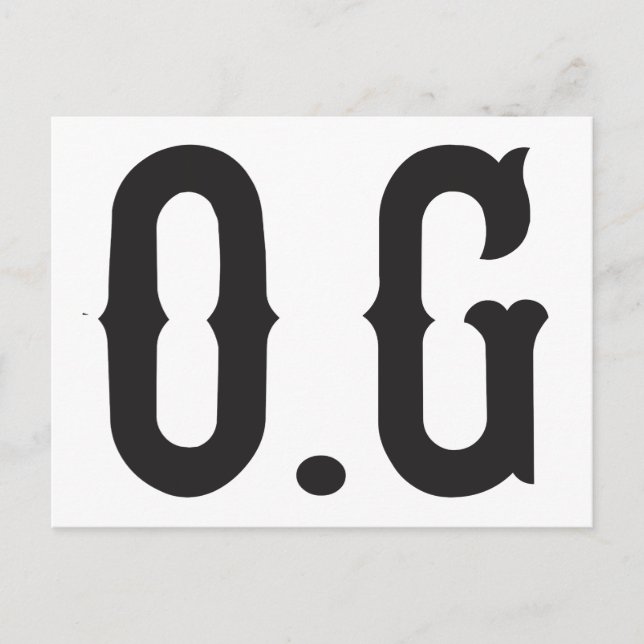 Postal Gancho original de O.G (Anverso)