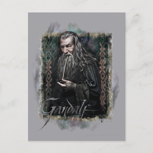Postal Gandalf con nombre (Anverso)
