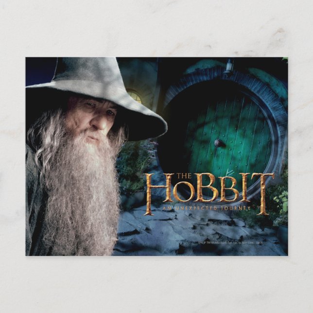 Postal Gandalf en la casa de BILBO BAGGIN™ (Anverso)