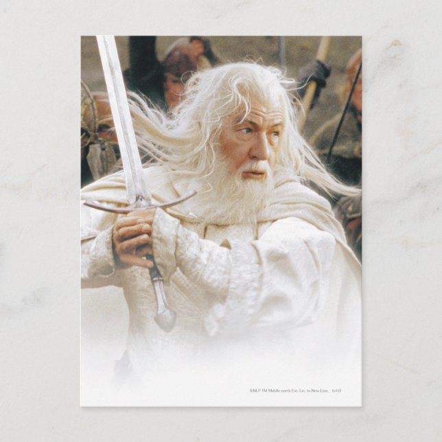 Postal GANDALF™ lucha con espada (Anverso)