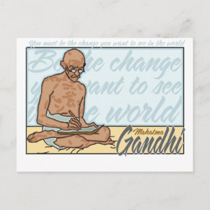 Postal Gandhi Sea La Cita Del Cambio