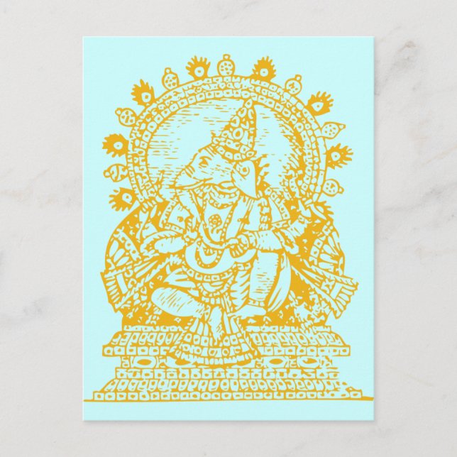 Postal Ganesh: Dios del éxito (Anverso)