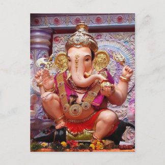 Postal Ganesh Ganesha Hindu India Deidad del Elefante Asi