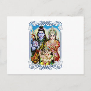 Postal Ganesh, Shiva y Parvati, Lord Ganesha, Durga