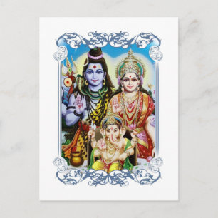 Postal Ganesh, Shiva y Parvati, Lord Ganesha, Durga