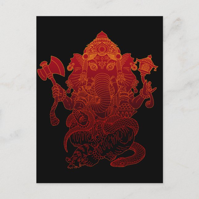 Postal Ganesha3 (Anverso)