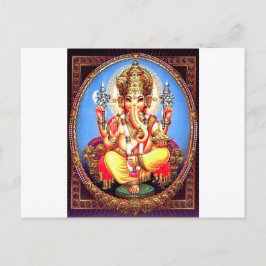 Postal Ganesha (ग णे श) Elefante Indio