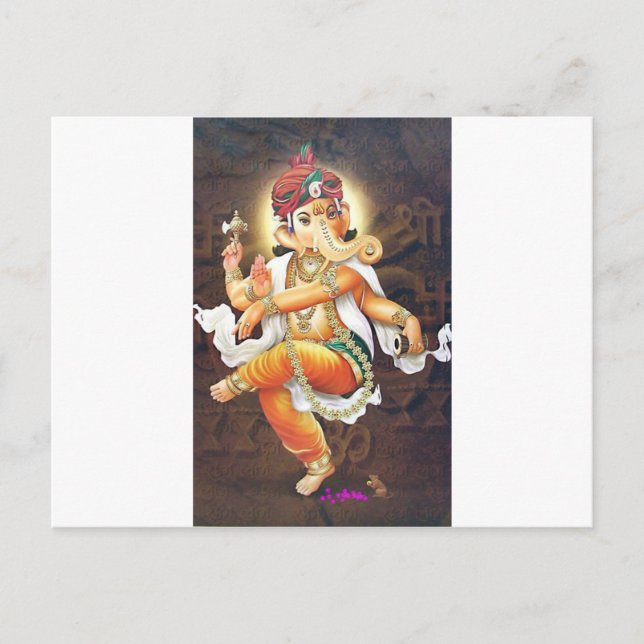 Postal ganesha bailarina (Anverso)