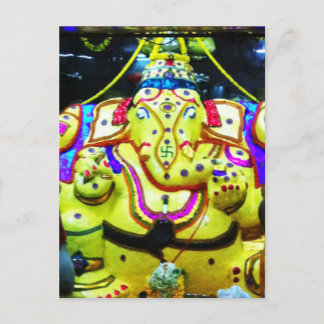 Postal Ganesha decorada