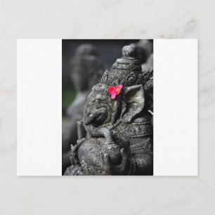 Postal Ganesha elefante Dios hindú del éxito