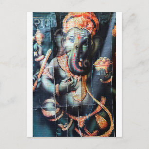 Postal Ganesha elefante Éxito hindú Dios