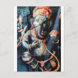 Postal Ganesha elefante Éxito hindú Dios