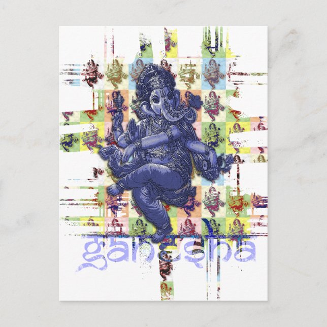 Postal GANESHA | hacer su propio fondo (Anverso)