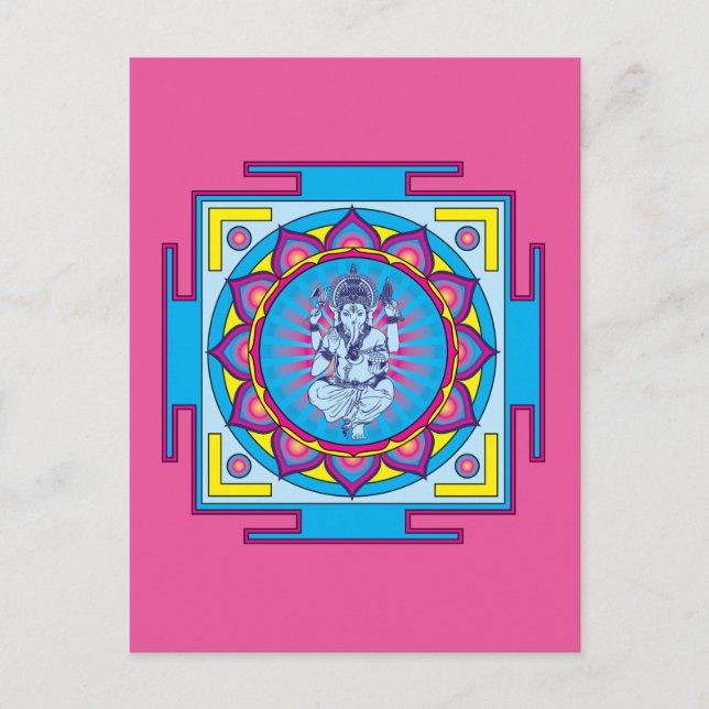 Postal Ganesha Mandala (Anverso)