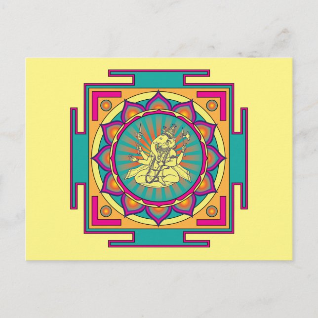Postal Ganesha Mandala (Anverso)