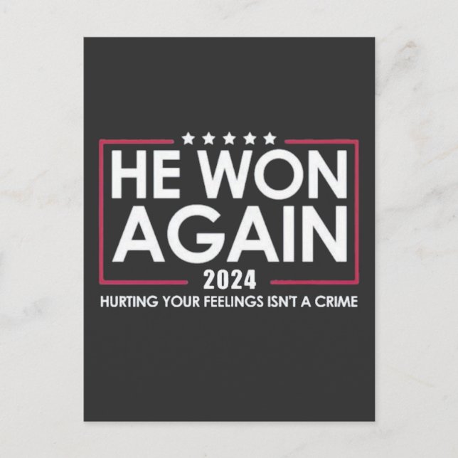 Postal Ganó De Nuevo La Inaguración De Trump 2025 (Anverso)