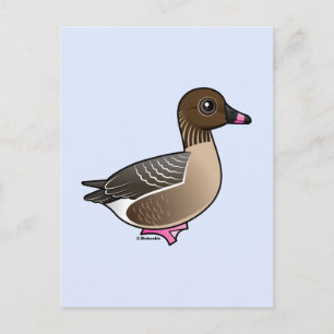 Postal Ganso de patas rosadas