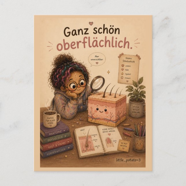 Postal Ganz schön oberflächlich (Anverso)
