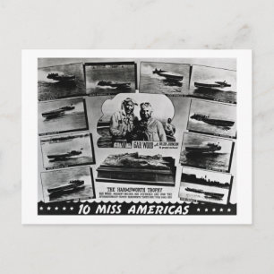 Postal Gar Wood y Ten Miss America Race Bots