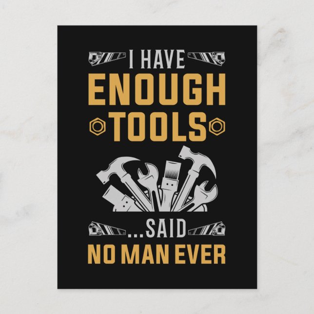 Postal Garage Tools Funny Workshop Joke (Anverso)