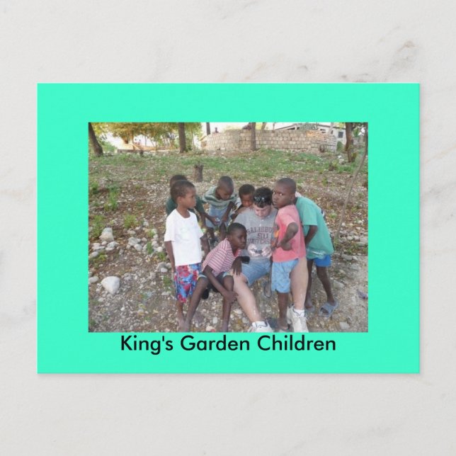 Postal Garden Children de rey (Anverso)