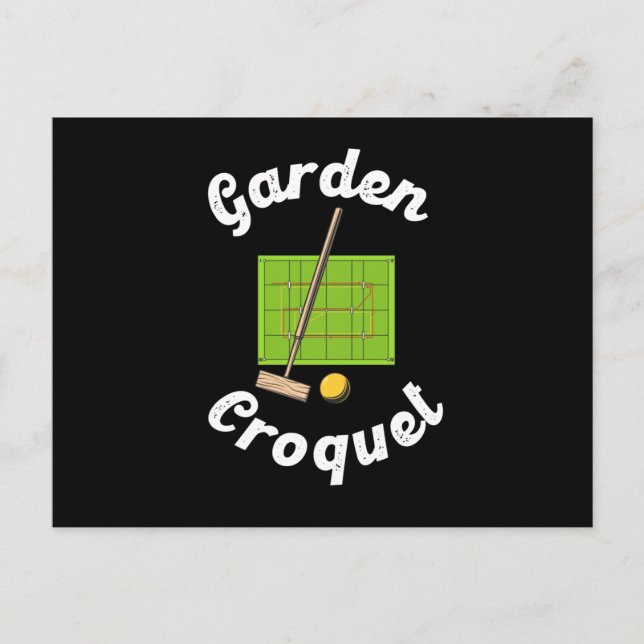 Postal Garden Croquet Sport Croquet Player Gift (Anverso)