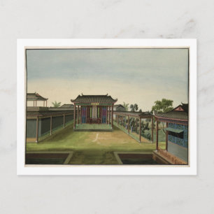Postal Garden Scene, c.1820-40 (con papel) 2