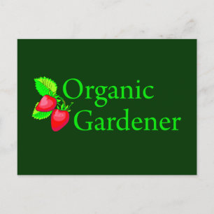 Postal Gardener orgánico - Fresas