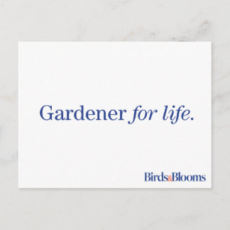 Postal Gardener para la vida